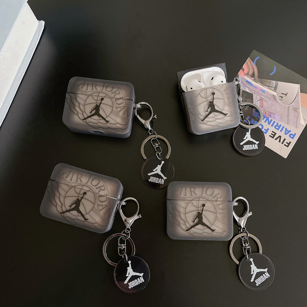 Ốp lưng Airopds Pro 3 Thời trang Air Jordan cho airpod pro gen 2 / pro / 1 2 3 4 Vỏ ANC có móc khóa 