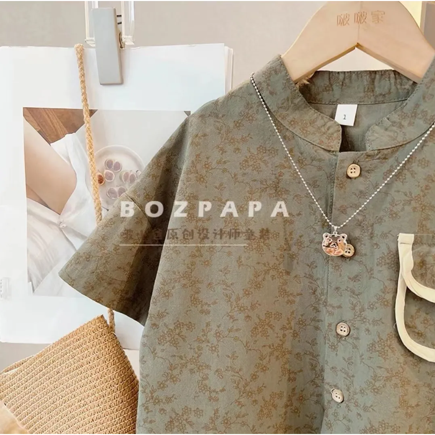 Bộ Áo Sơ Mi Tay Dài Thắt Cà Vạt + Quần Dài Phong Cách Mới Dành Cho Bé Trai