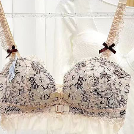 Jiashucheng Áo Ngực Cài Trước Không Gọng Chống Trượt Thiết Kế Quyến Rũ Cho Nữ