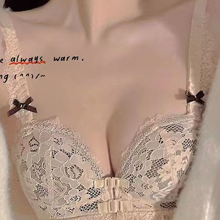 Jiashucheng Áo Ngực Cài Trước Không Gọng Chống Trượt Thiết Kế Quyến Rũ Cho Nữ