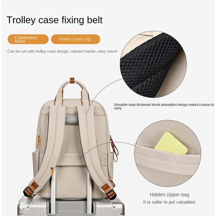 Ba Lô Đựng Laptop 14-15.6inch Thời Trang Dành Cho Nữ