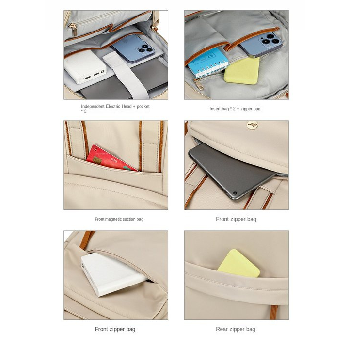 Ba Lô Đựng Laptop 14-15.6inch Thời Trang Dành Cho Nữ