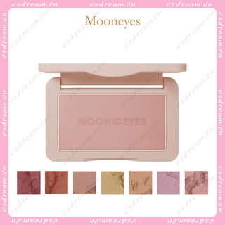 Má Hồng Mooneyes Dạng Kem Đầu ngón tay dễ blend Hiệu ứng tự nhiên cho da vàng châu Á Tặng bông phấn