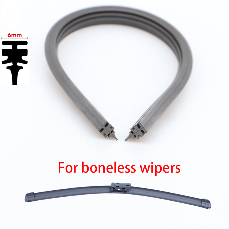 1 Cuộn Dây Cao Su 6mm 14-32 "Thay Thế Cho Cần Gạt Nước Xe Hơi