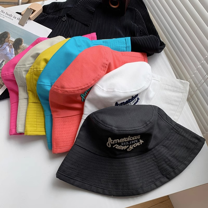 Nón Tai Bèo Che Nắng Màu Đen Thêu Họa Tiết Kiểu Nhật Bản Thời Trang Xuân Hè Cho Nữ