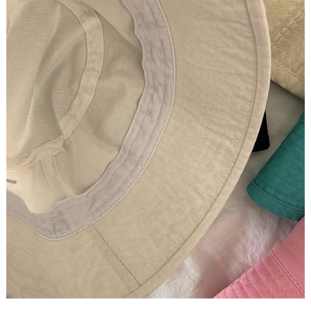 Nón Tai Bèo Cotton Thoáng Khí Thêu Hoa Nhỏ Xinh Thời Trang Hàn Quốc Dành Cho Nữ