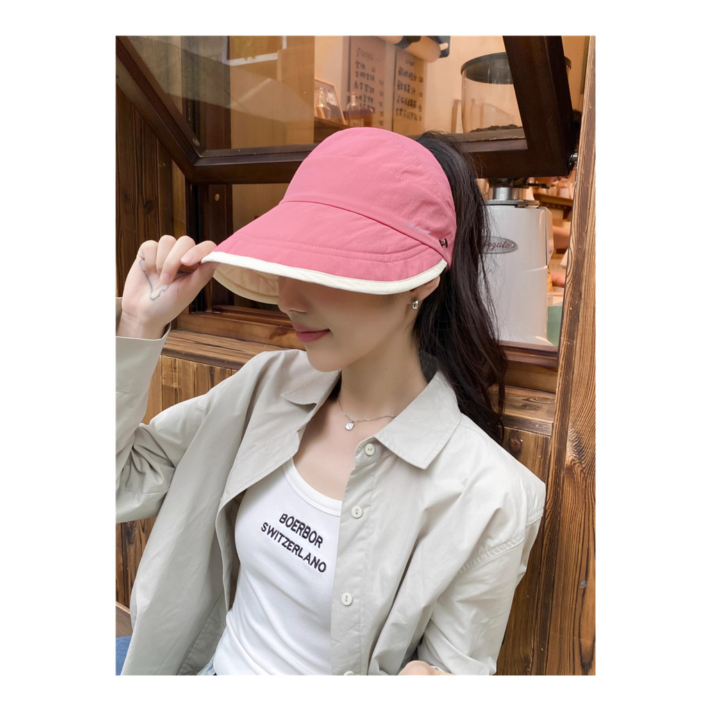 Mũ Chống Nắng Mùa Hè Hai Mặt Thoáng Khí Khô Nhanh Phong Cách Nhật Bản Dễ Phối Đồ Cho Nữ