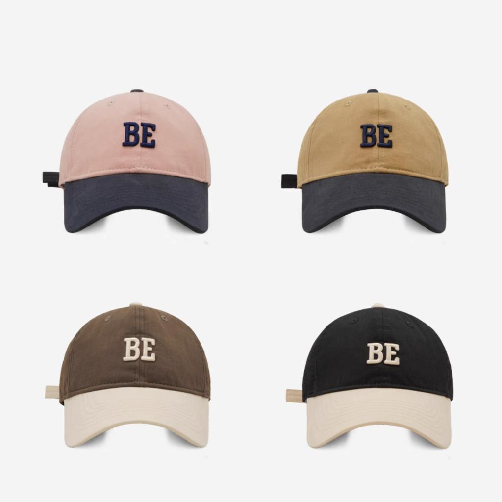 Nón Lưỡi Trai Mềm Thêu Chữ Phối Màu Cá Tính Thời Trang Đường Phố Cho Nam Nữ