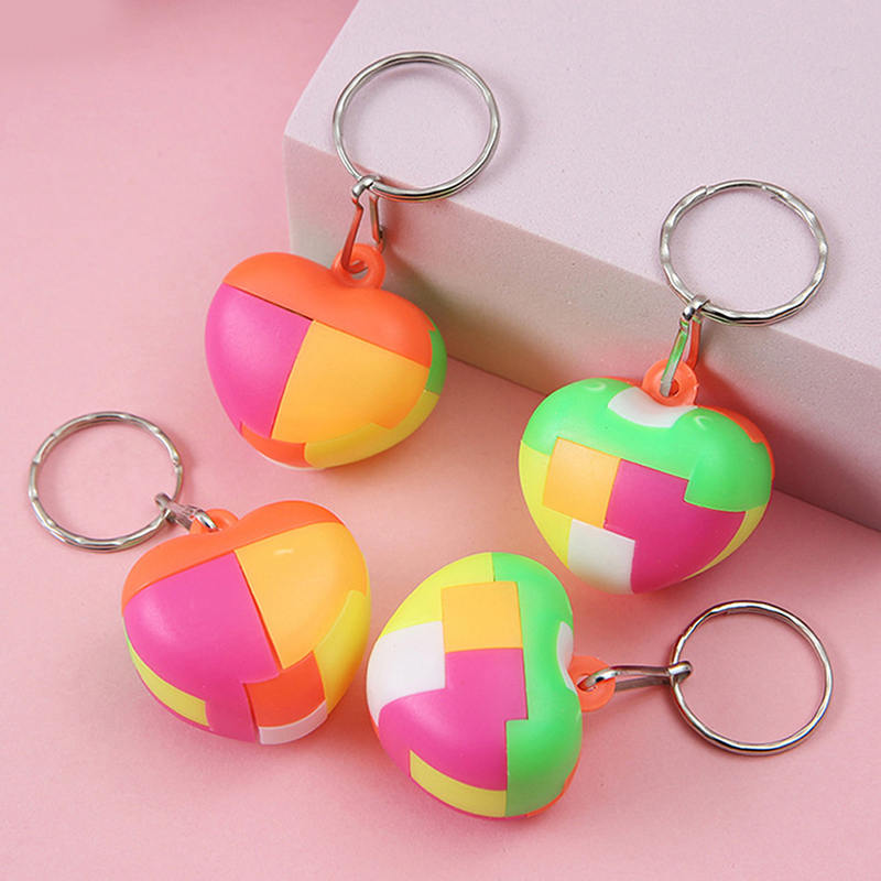 Set 4 Móc Khóa Khối Rubik Giảm Căng Thẳng