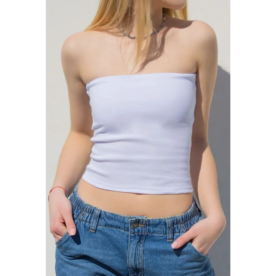 Áo Croptop Hai Dây Mùa Hè Màu Trắng CY03-Y2K Phong Cách Cổ Điển Cho Nữ