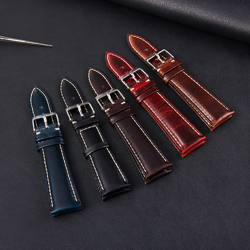 Dây Đeo Đồng Hồ Bằng Da Bò Kích Thước 18mm 19mm 20mm 21mm 22mm Z109