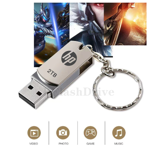 Ổ Đĩa USB 3.0 HP Tốc Độ Cao 1GB 2GB 4GB 8GB 16GB 32GB 64GB 128GB 2TB Kèm Móc Khóa