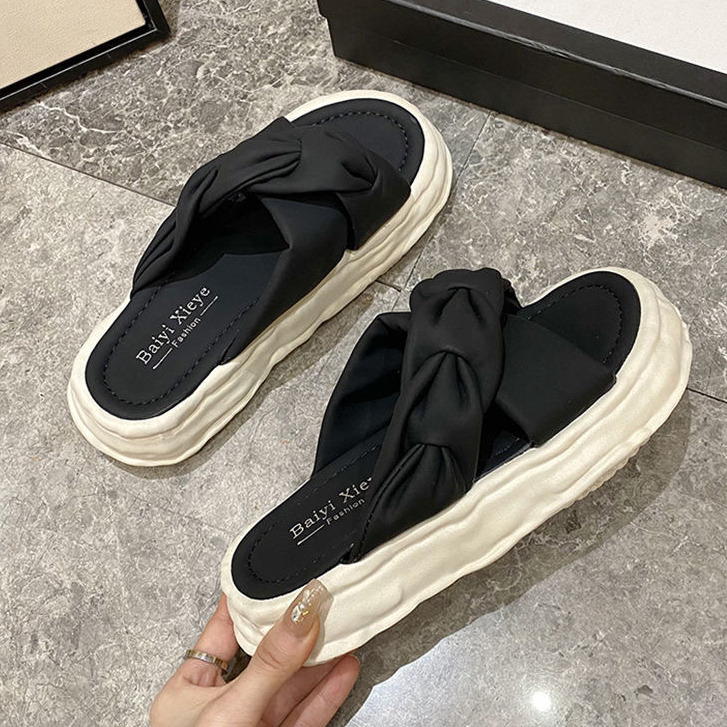 C＆S dép kiểu nữ đi chơi dép bánh mì Thoải Mái Xinh Xắn 21Z2351603