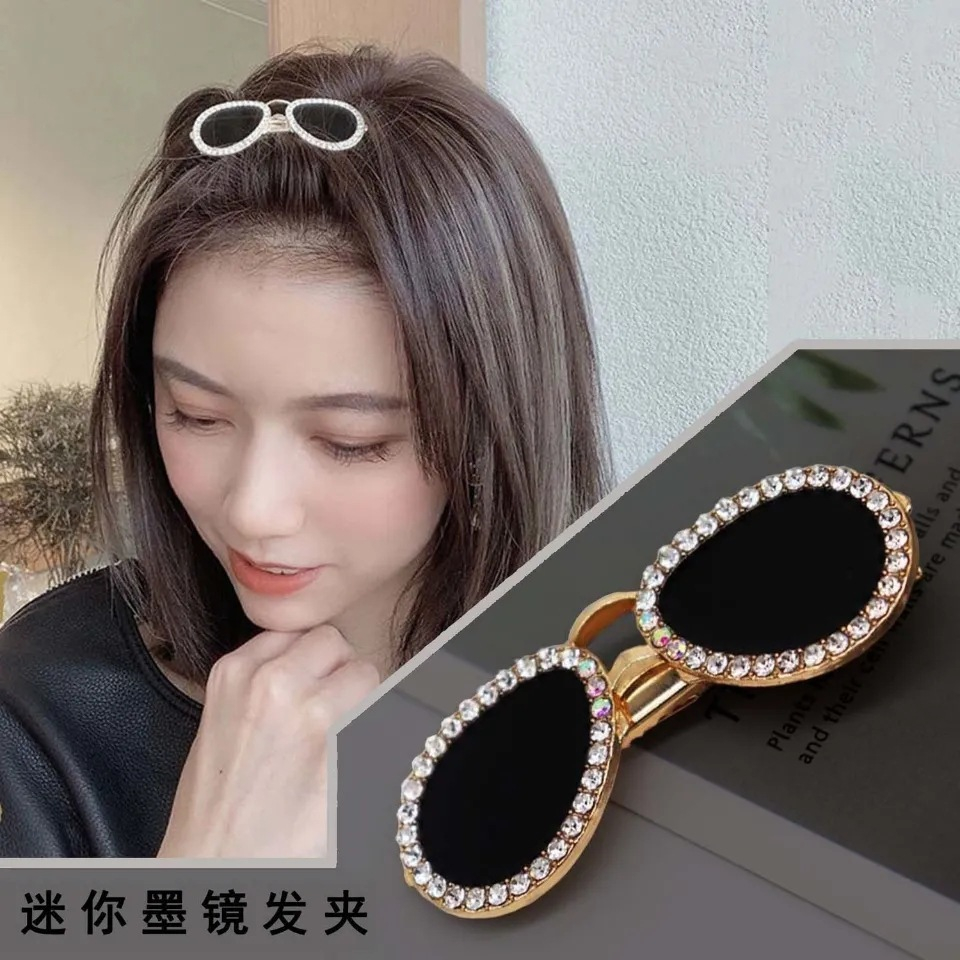 Kẹp Tóc Hình Mỏ Vịt mini Viền Kim Loại Thời Trang Nhật Hàn