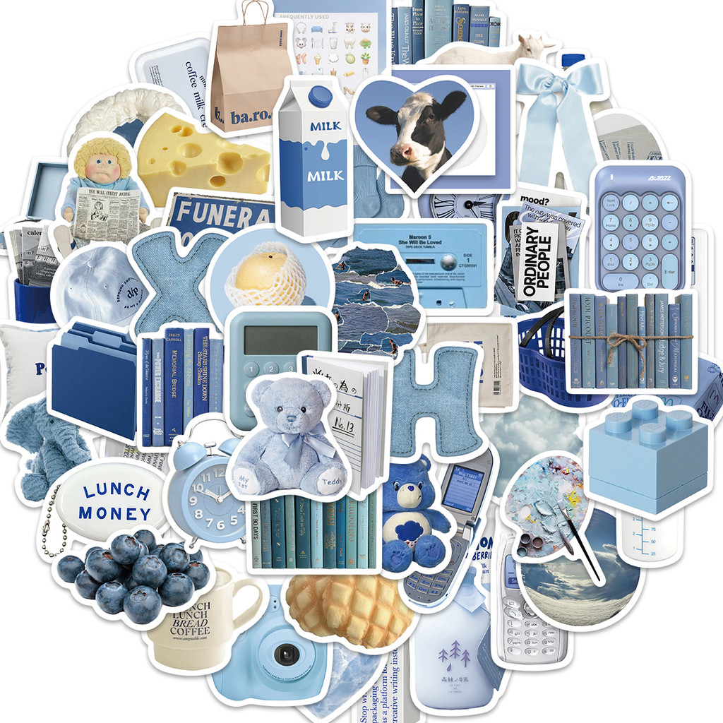 Bộ 60 Miếng Dán Graffiti Dễ Thương Chống Nước Trang Trí Ván Trượt / Laptop / Xe Hơi