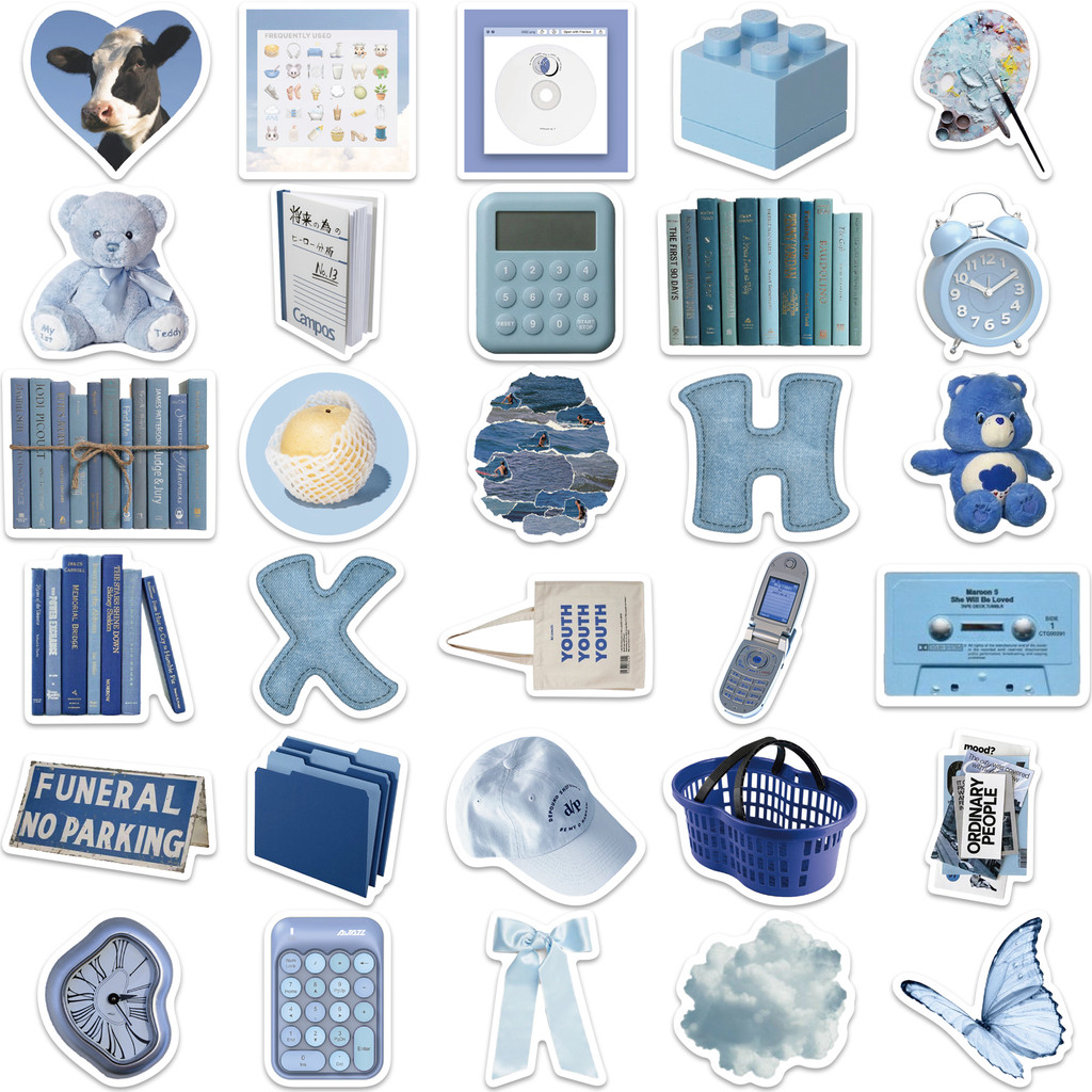 Bộ 60 Miếng Dán Graffiti Dễ Thương Chống Nước Trang Trí Ván Trượt / Laptop / Xe Hơi