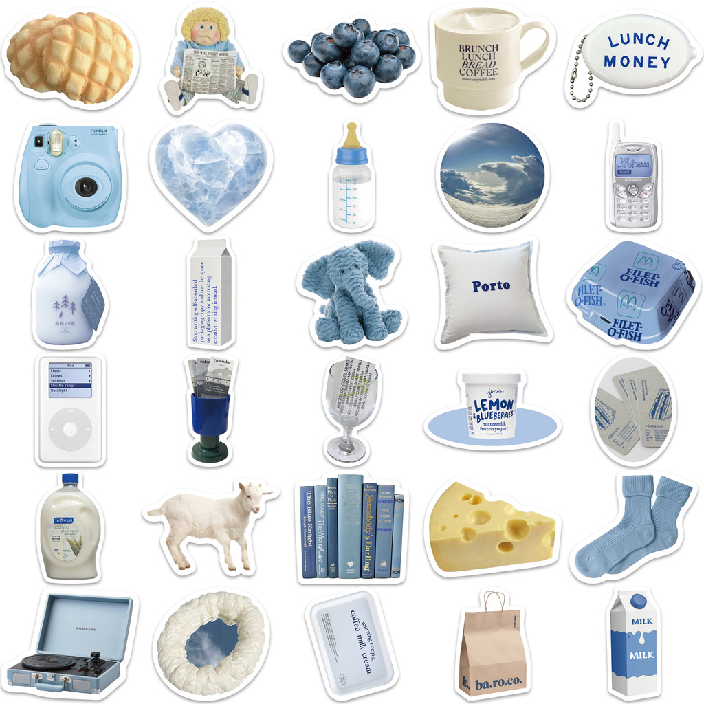 Bộ 60 Miếng Dán Graffiti Dễ Thương Chống Nước Trang Trí Ván Trượt / Laptop / Xe Hơi