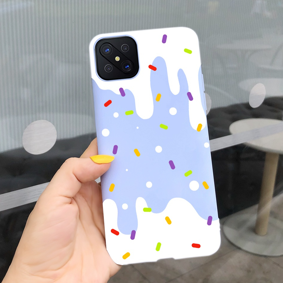 Ốp Điện Thoại Silicon Mềm Hình Trăng Sao Thời Trang Cho OPPO Reno4 Z 5G CPH2065 Reno 4Z 5G OPPO A92S