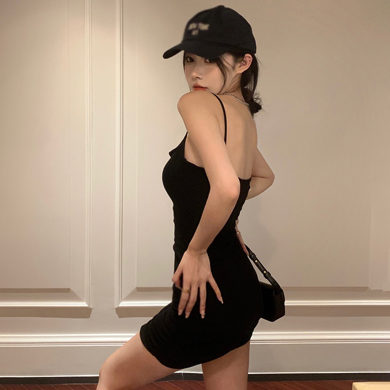 Đầm Ôm Hai Dây Màu Sắc Thời Trang Gợi Cảm Cho Nữ