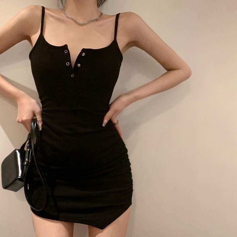 Đầm Ôm Hai Dây Màu Sắc Thời Trang Gợi Cảm Cho Nữ