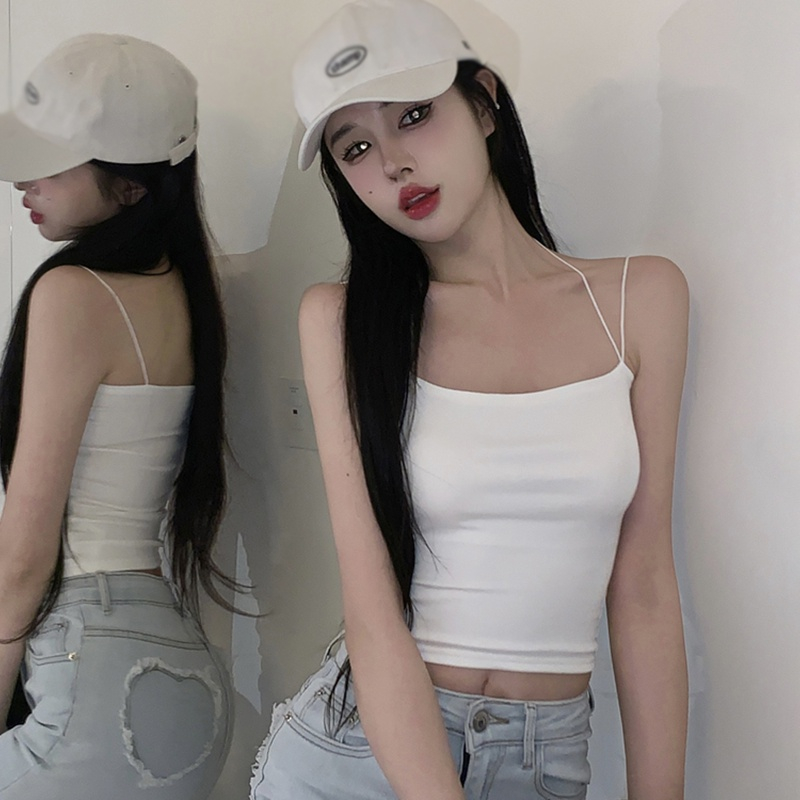 Áo Bra Dây Chéo Có Mút Ngực Màu Sắc Ngọt Ngào Thời Trang Cho Nữ