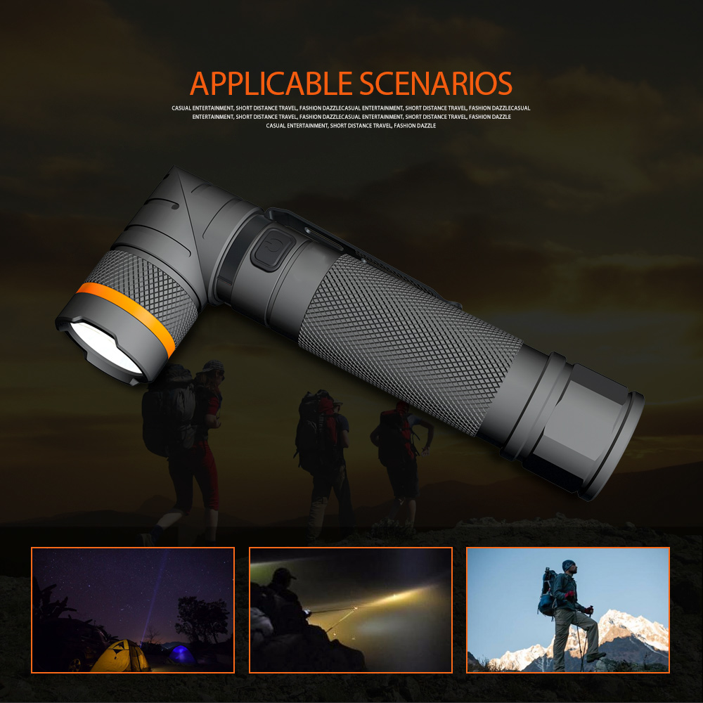 Đèn Pin LED 1200LM B70 B70 Siêu Sáng, Có Thể Sạc Được, Chống Thấm Nước