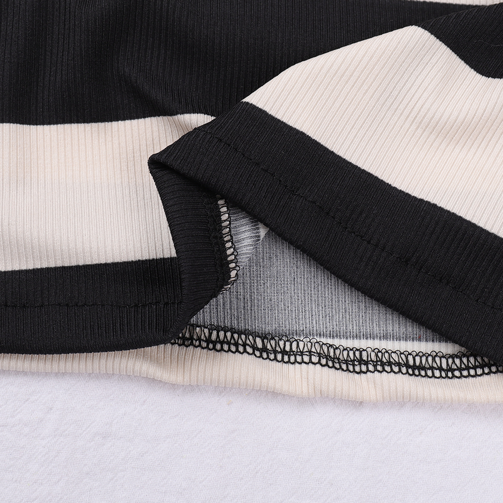 Đầm BEAR LEADER dáng dài mỏng họa tiết kẻ sọc phong cách Hàn Quốc thời trang mùa hè 2022 mới dành cho bé gái