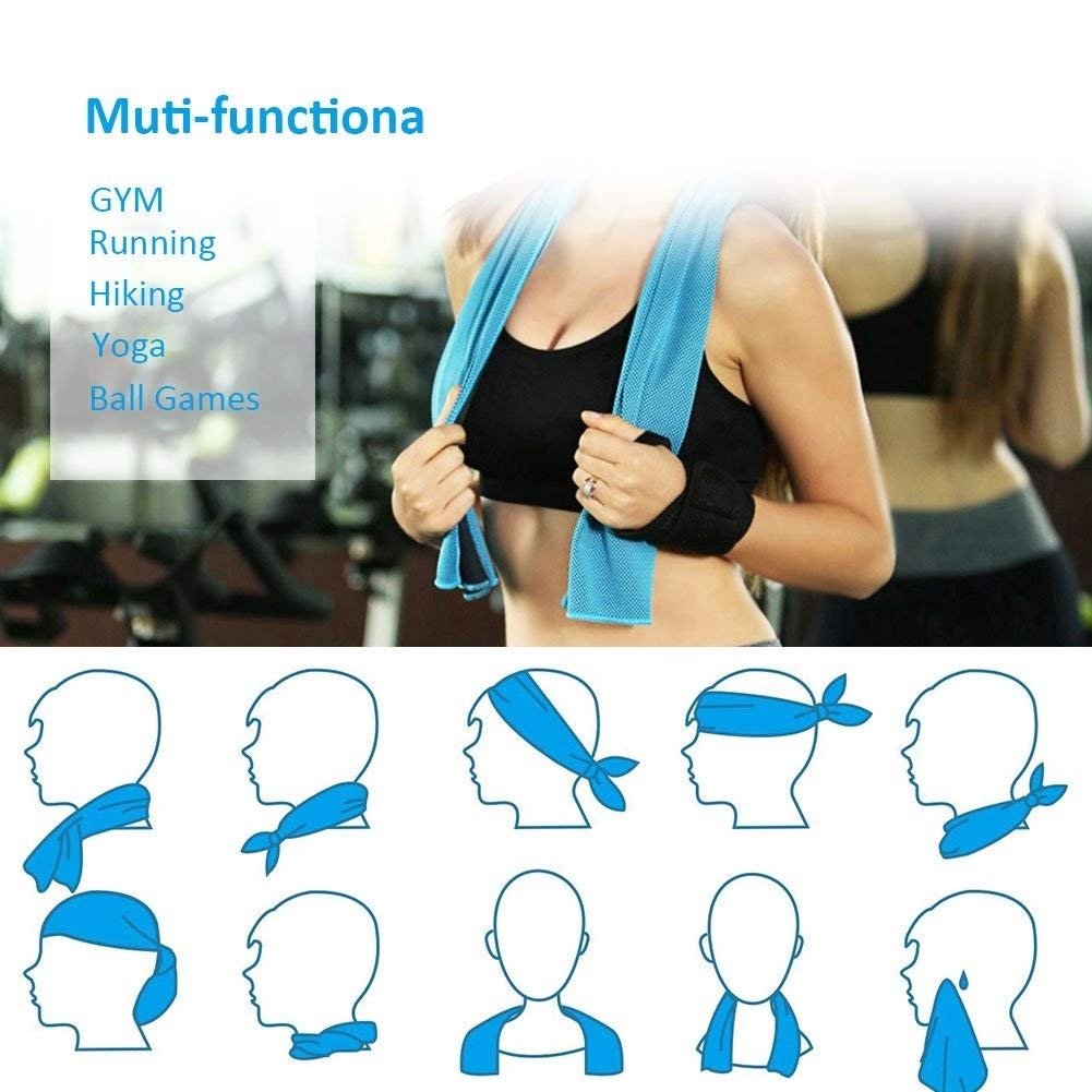 Khăn Lau Thể Thao Đa Năng Thấm Hút Mồ Hôi Khô Nhanh Cho Nam / Nữ