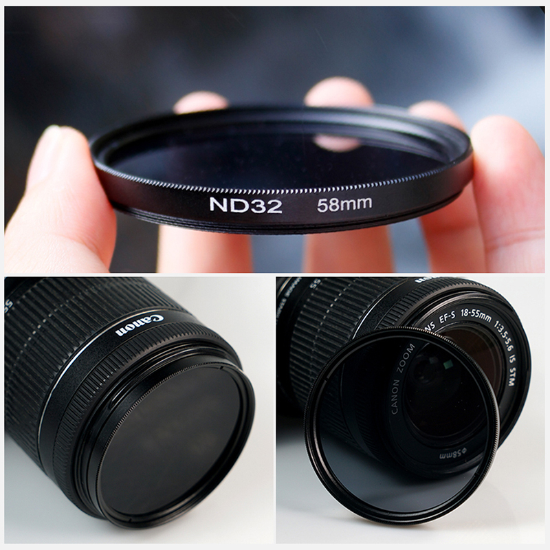 Nd Bộ Lọc Trung Tính ND2 ND4 ND8 37mm 40.5mm 43mm 46mm 49mm 52mm 55mm 58mm 62mm 67mm 72mm 77mm 82mm