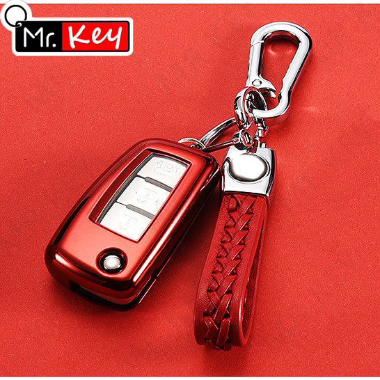 Vỏ TPU Bảo Vệ Chìa Khóa Xe Hơi Nissan Frontier Navara March Micra Blue Bird Sylphy Kicks Terra X-Trail Qashqai Tida Nissan Rem