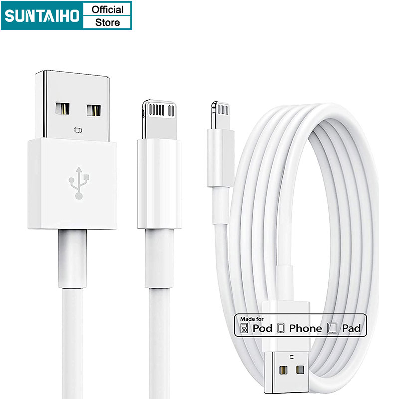 SUNTAIHO Bộ Sạc Nhanh 2.4A USB Cáp sạc 1m/2m/3m cổng USB thích hợp cho IOS Sạc nhanh ổn định an toàn ,Không nóng máy