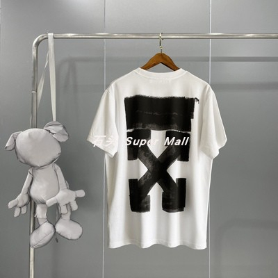 Áo Thun Cotton Ngắn Tay OFF WHITE Thời Trang Cho Nam Nữ