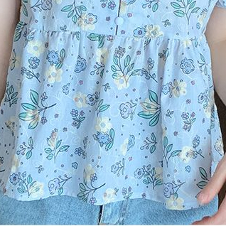 Áo Sơ Mi Chiffon Tay Phồng Thêu Hoa Thời Trang Mùa Hè 2023 Cho Nữ