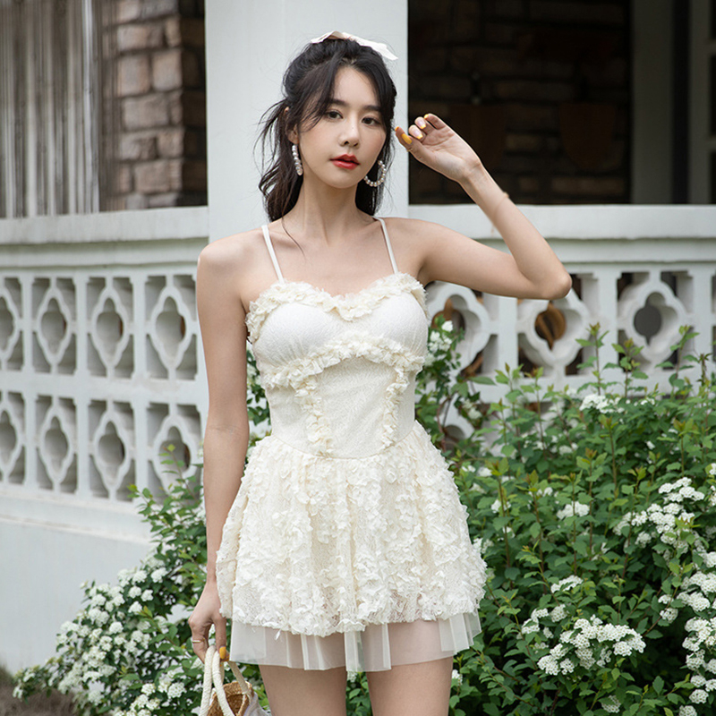 Bộ Đồ Bơi Một Mảnh Lưng Cao Dáng Ôm Phong Cách Công Chúa Dành Cho Nữ