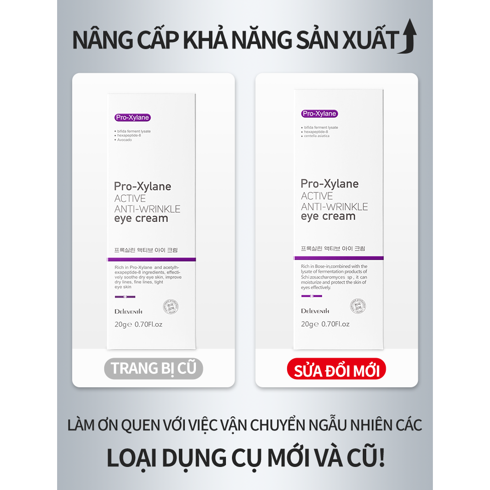 DEleventh Boseine Centella kem mắt xóa nếp nhăn Làm săn chắc vùng da mắt và nâng cơ vùng da mắt （20g）