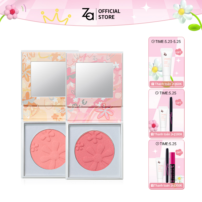 Phấn Má Hồng ZA Spring Garden 5g Trang Điểm Làm Đẹp Khuôn Mặt