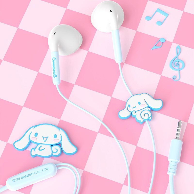 Tai Nghe Nhét Tai Sanrio JS-0132 Có Dây 1.2m Kuromi My Melody Pochacco Cinnamoroll 3.5mm Âm Thanh Sống Động Chất Lượng Cao