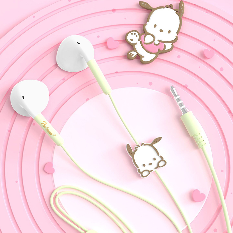 Tai Nghe Nhét Tai Sanrio JS-0132 Có Dây 1.2m Kuromi My Melody Pochacco Cinnamoroll 3.5mm Âm Thanh Sống Động Chất Lượng Cao