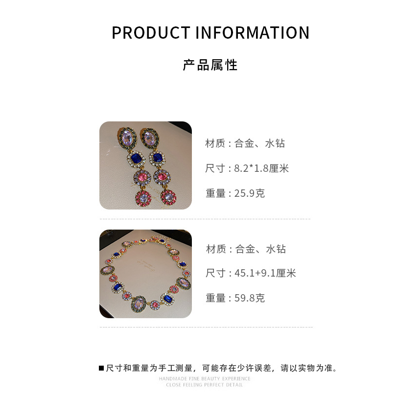 DREJEW Khuyên Tai Tua Rua Hình Hoa Màu Sắc Thời Trung Cổ