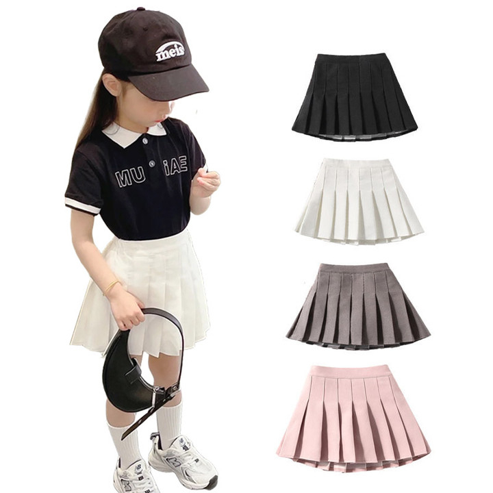 Chân Váy Xếp Ly Phong Cách Hàn Quốc Xinh Xắn Cho Bé Gái