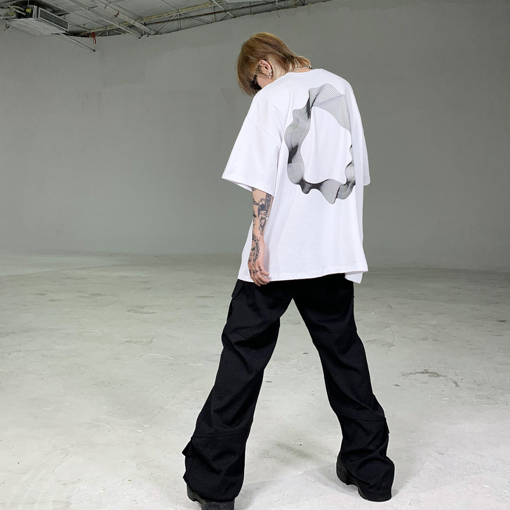 Áo Thun Tay Ngắn Dáng Rộng In Họa Tiết Phong Cách hip hop Thời Trang Mùa Hè Cho Nam