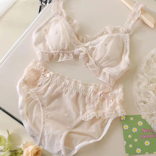 Set Áo Ngực Ren Không Gọng + Quần Lót Cùng Hoạ Tiết