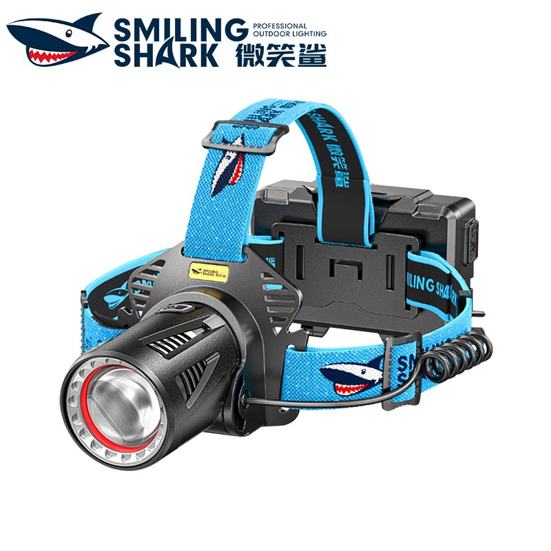 SmilingShark TD-2002 đèn pin đội đầu Siêu Sáng Chống Thấm Nước M77 4500lumens Cổng Sạc Type-C Cho Hoạt Động Ngoài Trời