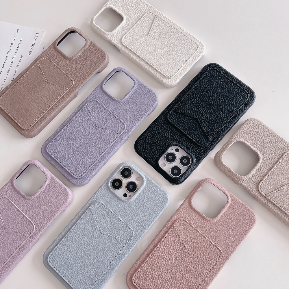 Ốp Điện Thoại Da PU Có Ngăn Đựng Thẻ Chống Sốc Thời Trang Cho iPhone 11 12 Pro Max