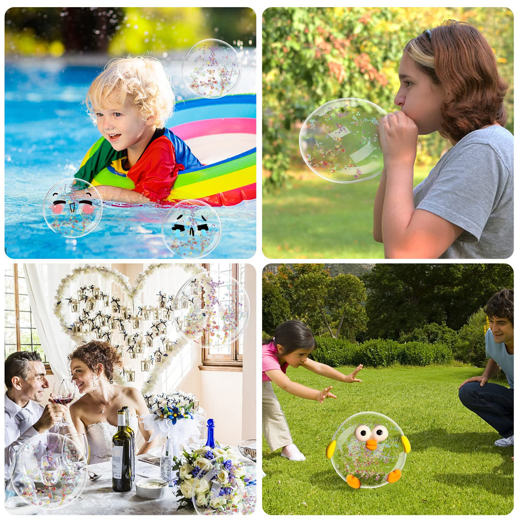 Bộ Dụng Cụ Tự Làm Bong Bóng Hai Mặt Bằng Nhựa Nano Cho Bé Trai Bé Gái