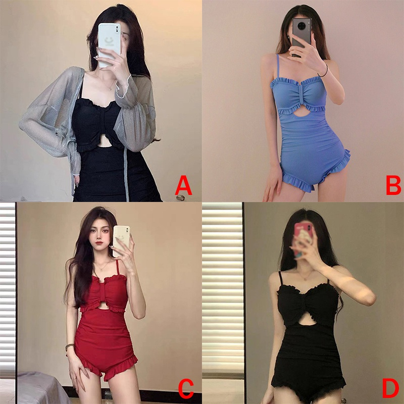 Bộ Đồ Bơi Một Mảnh Ôm Dáng Không Đối Xứng Quyến Rũ Cho Nữ