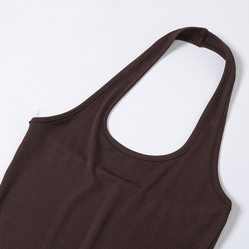 Áo liền quần Ngắn Không Tay Hở Lưng Dáng Ôm Thời Trang Quyến Rũ Cho Nữ