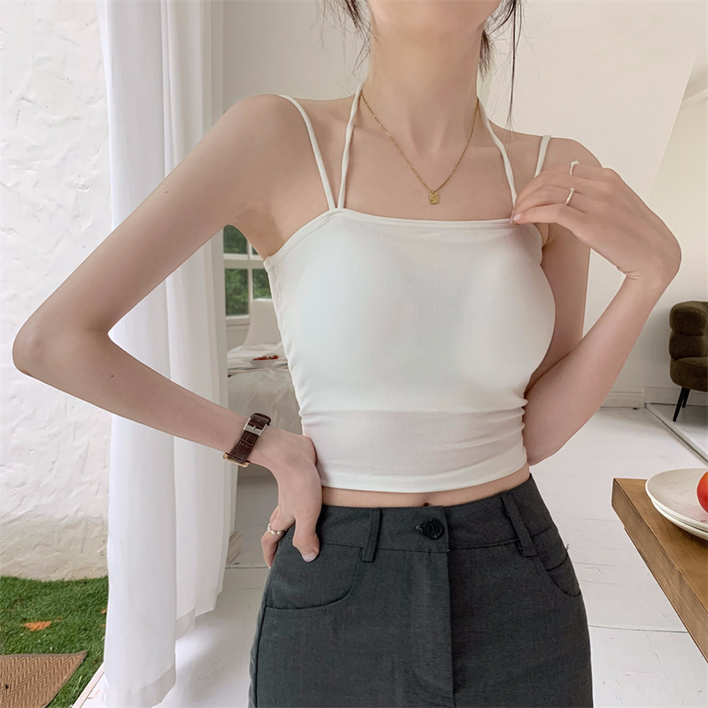 Áo croptop SUXI màu trơn đơn giản gợi cảm mùa hè cho nữ