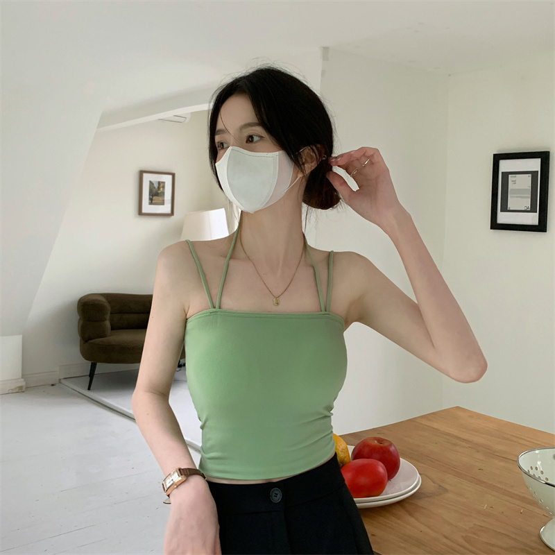 Áo croptop SUXI màu trơn đơn giản gợi cảm mùa hè cho nữ