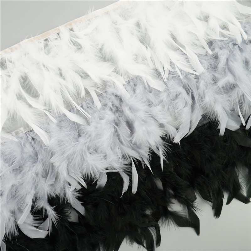 2m Dây Ruy Băng Lông Vũ Rộng 5-6inch Trang Trí Tiệc Cưới